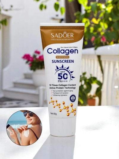 Sadoer saules aizsardzības krēms SPF 50 ar kolagēnu