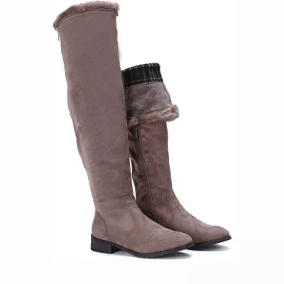 OUTLET Brown Willia flat boots - Shoes