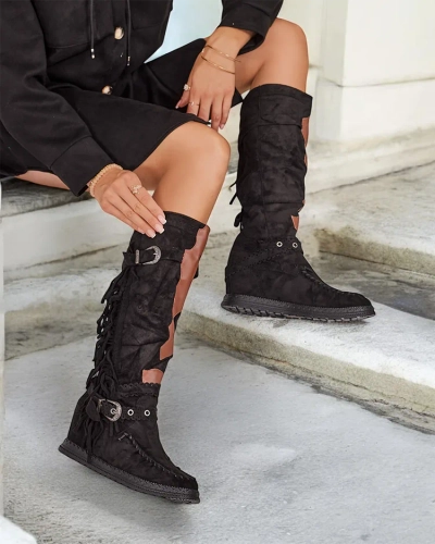 Royalfashion Women's boots with hidden anchor Indio