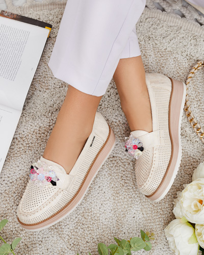 Royalfashion Mokasīni ar krāsainiem akmentiņiem Restea