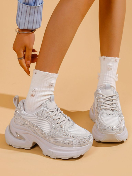 Royalfashion Sieviešu sporta apavi ar rhinestone apdari Bloss