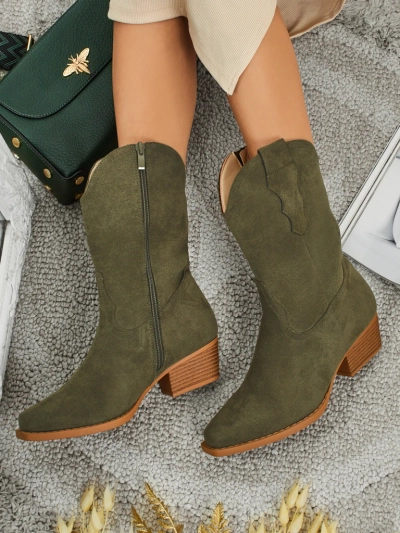 Women's Eco Suede Cowboy Boots SpireHush