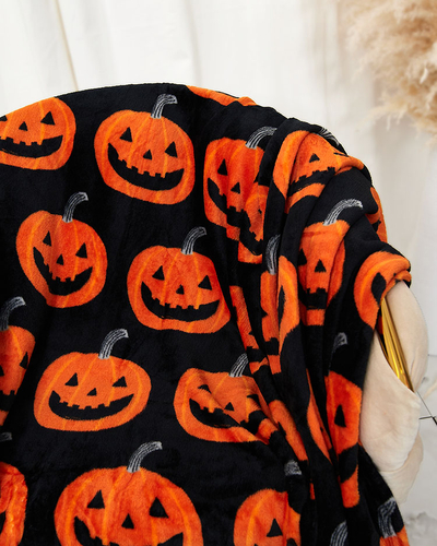 Royalfashion Halloween blanket bedspread in pumpkins 160x200