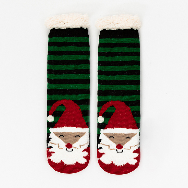 Women's socks with a Christmas pattern - Underwear