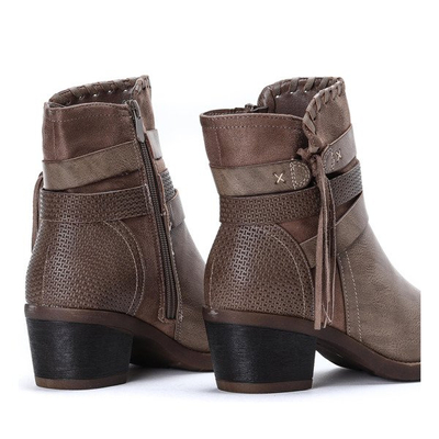 Boots on the post in dark brown Junco - Footwear 1