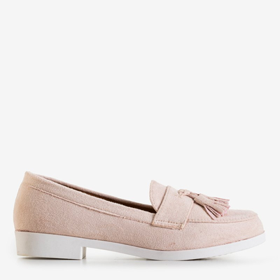 Atrugiel fringed powder women's moccasins - Footwear