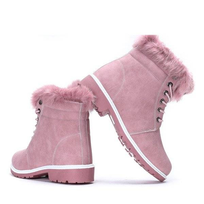 OUTLET Pink warm hiking boots Catalina - Footwear