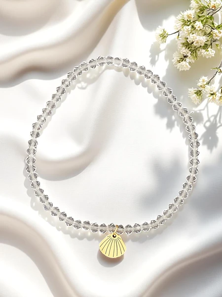 Royalfashion Sieviešu rokassprādze ar gliemežvāka kulonu