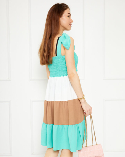 Ladies 'mint dress with tied straps - Clothing