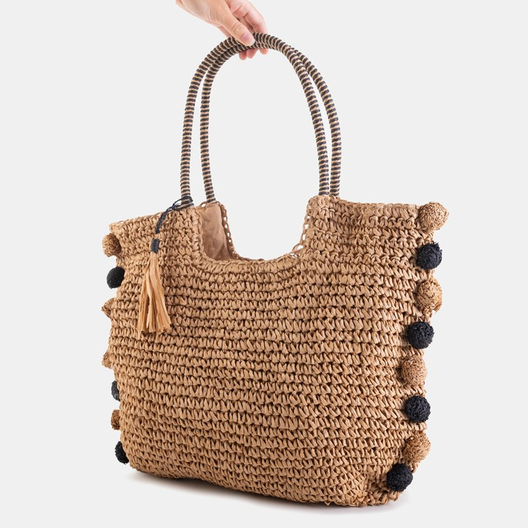 Brūna salmu rokassomiņa - Aksesuāri