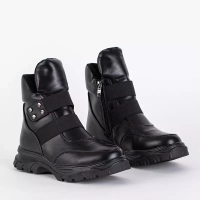 OUTLET Черные детские сапоги с высоким язычком Delgito - Обувь