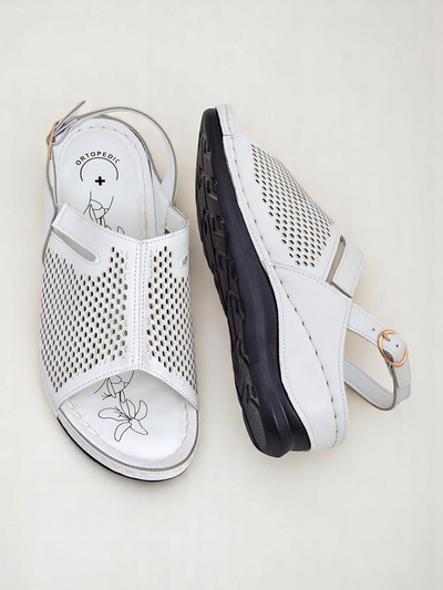 Royalfashion Damskie sandały na niskim koturnie Mira