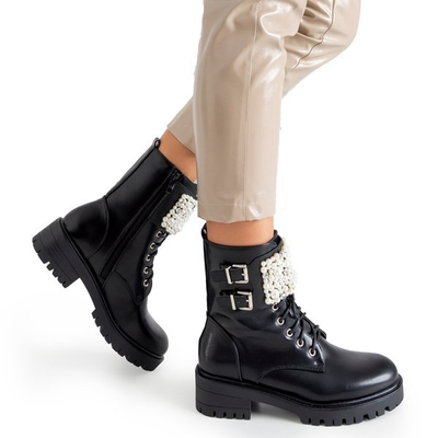 Black bags with Foga decorations - Footwear