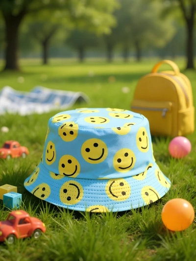 Royalfashion bērnu cepure ar platām malām Color Splash Bucket