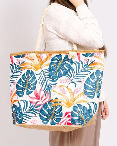 Royalfashion Large fabric bag with print