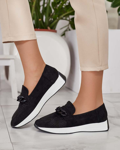 Royalfashion Sieviešu ažūra mokasīni ar ķēdīti Isolla