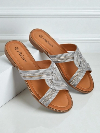 Royalfashion Ženske natikače pletene Woven Breeze