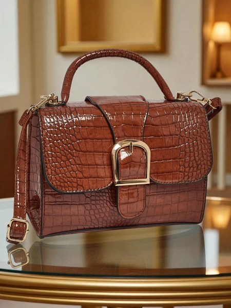 Patent Faux Leather Small Women's Handbag Orlina