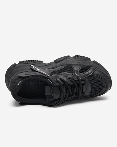 Women's sports sneakers in black Ponti- Footwear