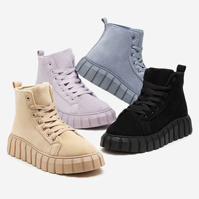 Violet women's sports sneakers Omalin - Footwear