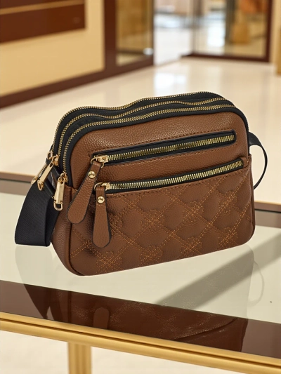 Small women's eco-leather handbag Ebony Glow