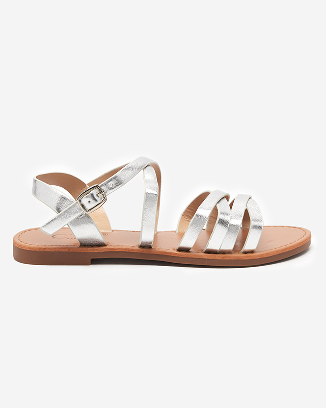 Silver women's sandals Ashmira - Footwear