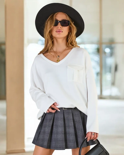 Royalfashion Sieviešu kokvilnas plānais džemperis