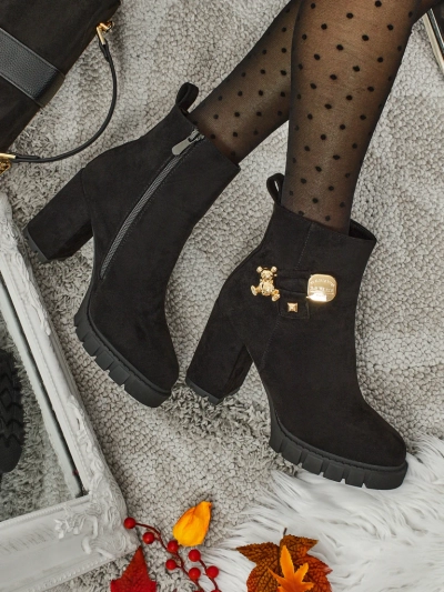Women's Eco Suede Heeled Ankle Boots Bearr