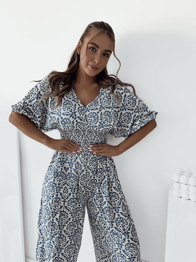 Royalfashion Patterned women's jumpsuit
