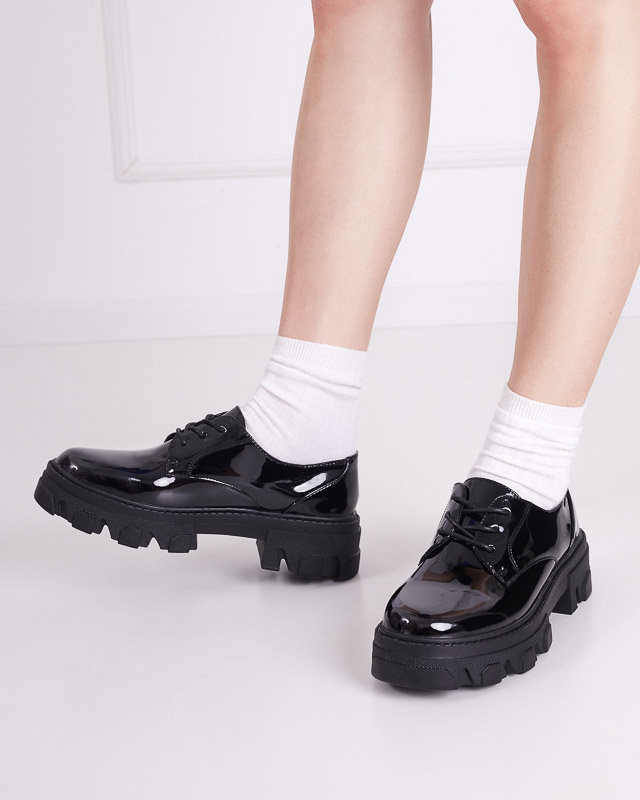 Ladies' black lacquered shoes Binotsi - Footwear