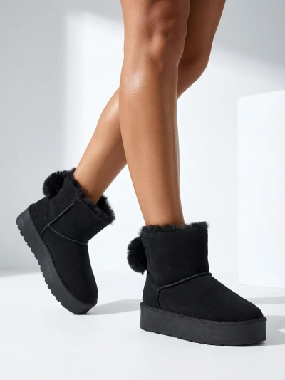 Royalfashion Women's boots a'la snow boots in black Goroggo