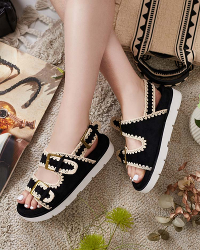 Royalfashion Женские замшевые сандалии Lunnay eko