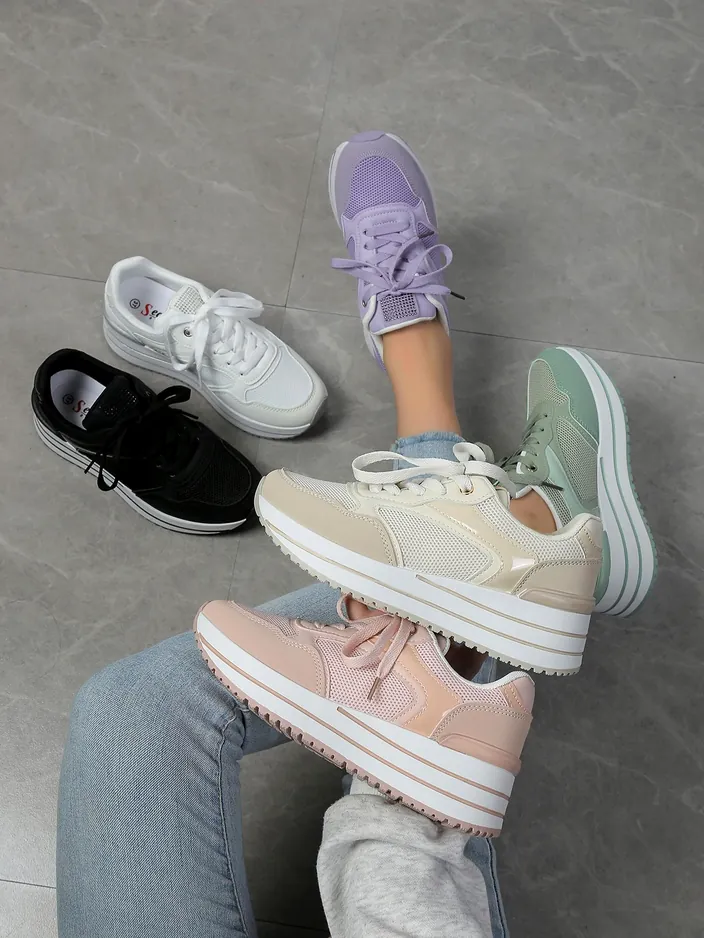 Royalfashion sieviešu sporta kedas uz platformas Revided