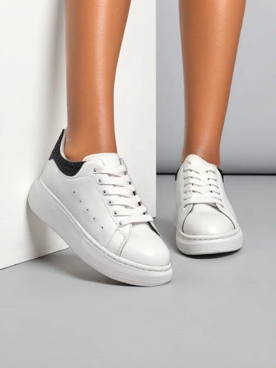 Royalfashion Women's sport sneakers with rhinestones Ellefa