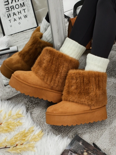 Women's snow-style boots with fur Irelle