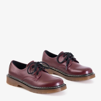OUTLET Maroon women's shoes from Shulli - Footwear