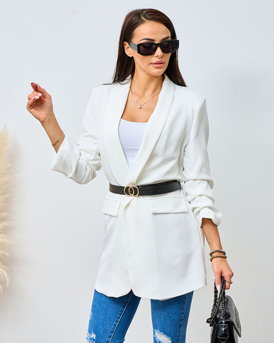 Royalfashion Women's blazer with belt