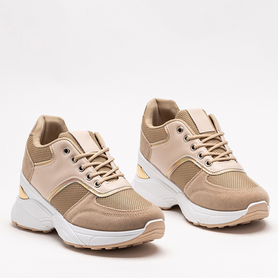 Brown women's sports sneakers shoes Mariuopo - Footwear