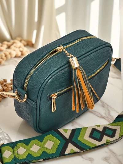 Royalfashion Small Women's Eco-Leather Handbag with Colorful Strap Kovi Lace