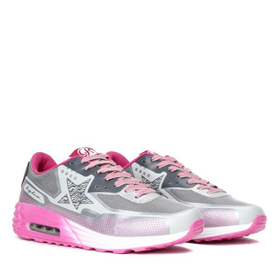 Gray and pink Limina sneakers - Footwear