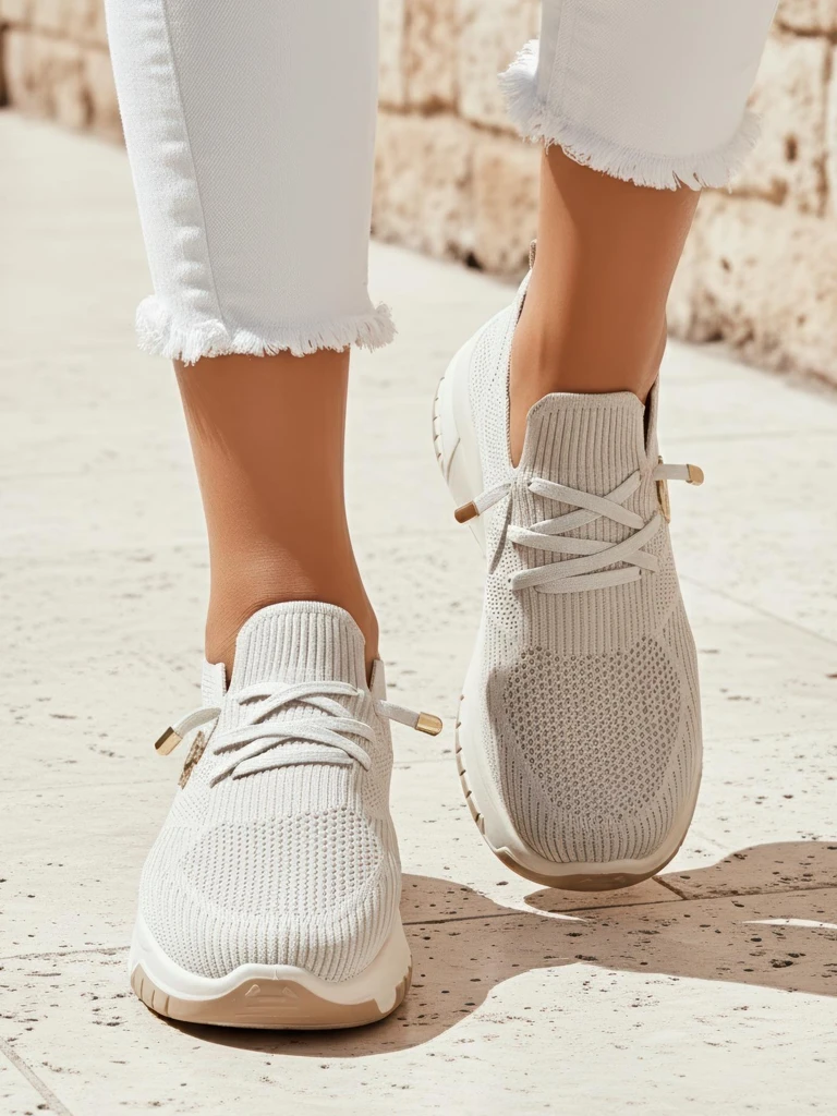 Royalfashion Slip-on stila sieviešu auduma sporta apavi Teletta