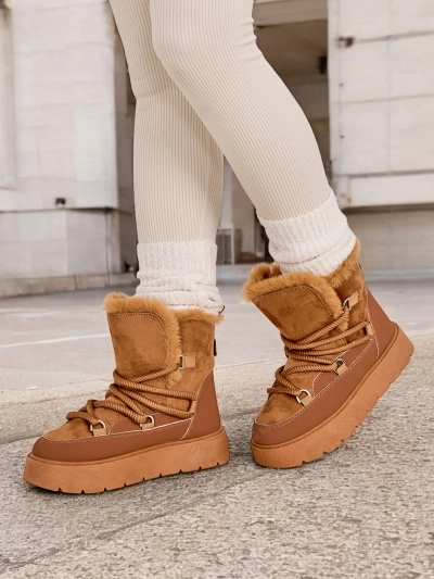 Royalfashion Women's lace-up snow boots Liloz