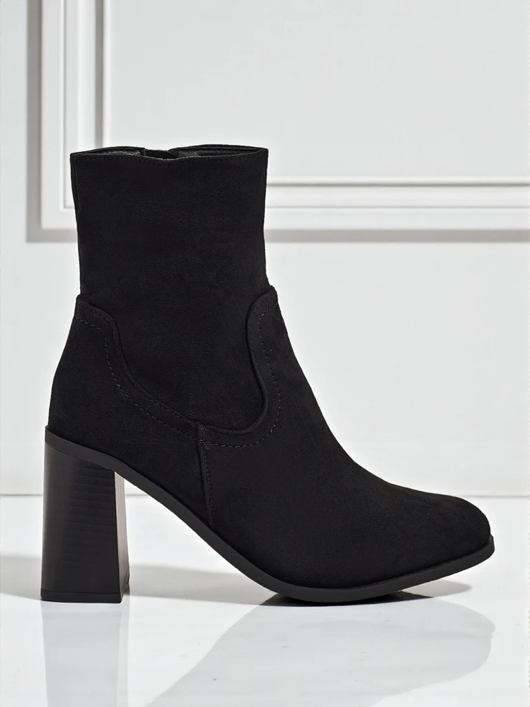 Ankle bot meri eco-suede long stiletto heel Rune Fast