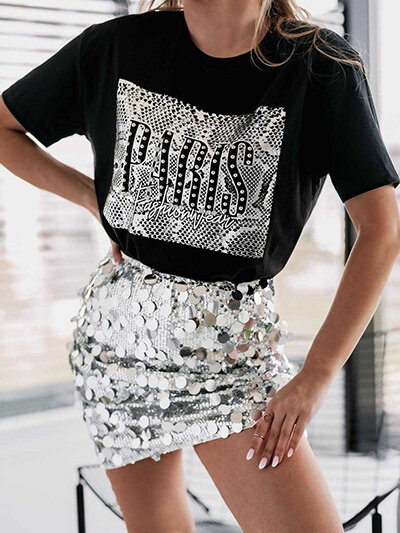 Royalfashion Sieviešu krekliņš ar apdruku