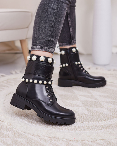 Royalfashion Women's bagger boots in black Fessefy