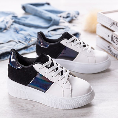 Черно-белые спортивные туфли на платформе Des - Обувь