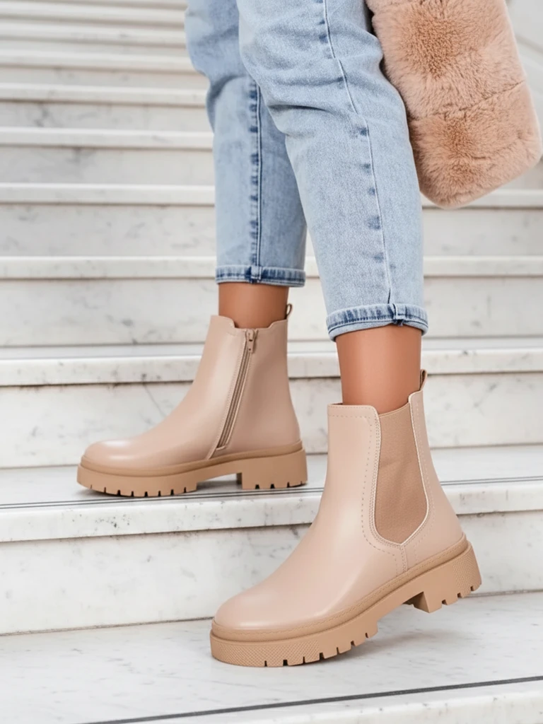 Royalfashion Sieviešu eko ādas zābaki Dovivas