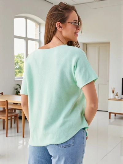 Royalfashion Thin women's sweater with short sleeves