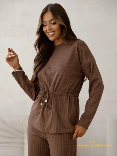 Royalfashion Cotton Women's set a'la sweater ribbed