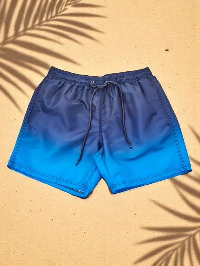 Royalfashion Мужские спортивные шорты омбре с защитной сеткой